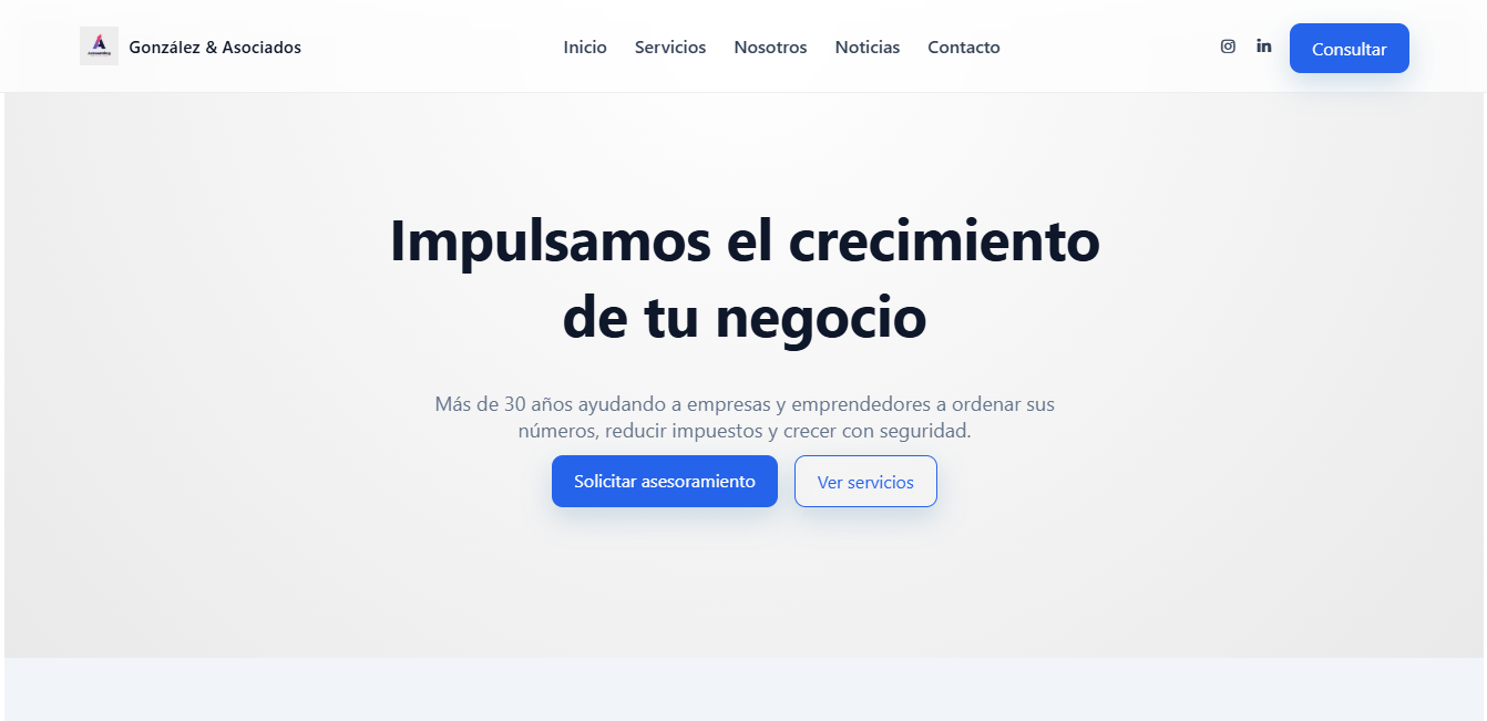 Landing Comercial